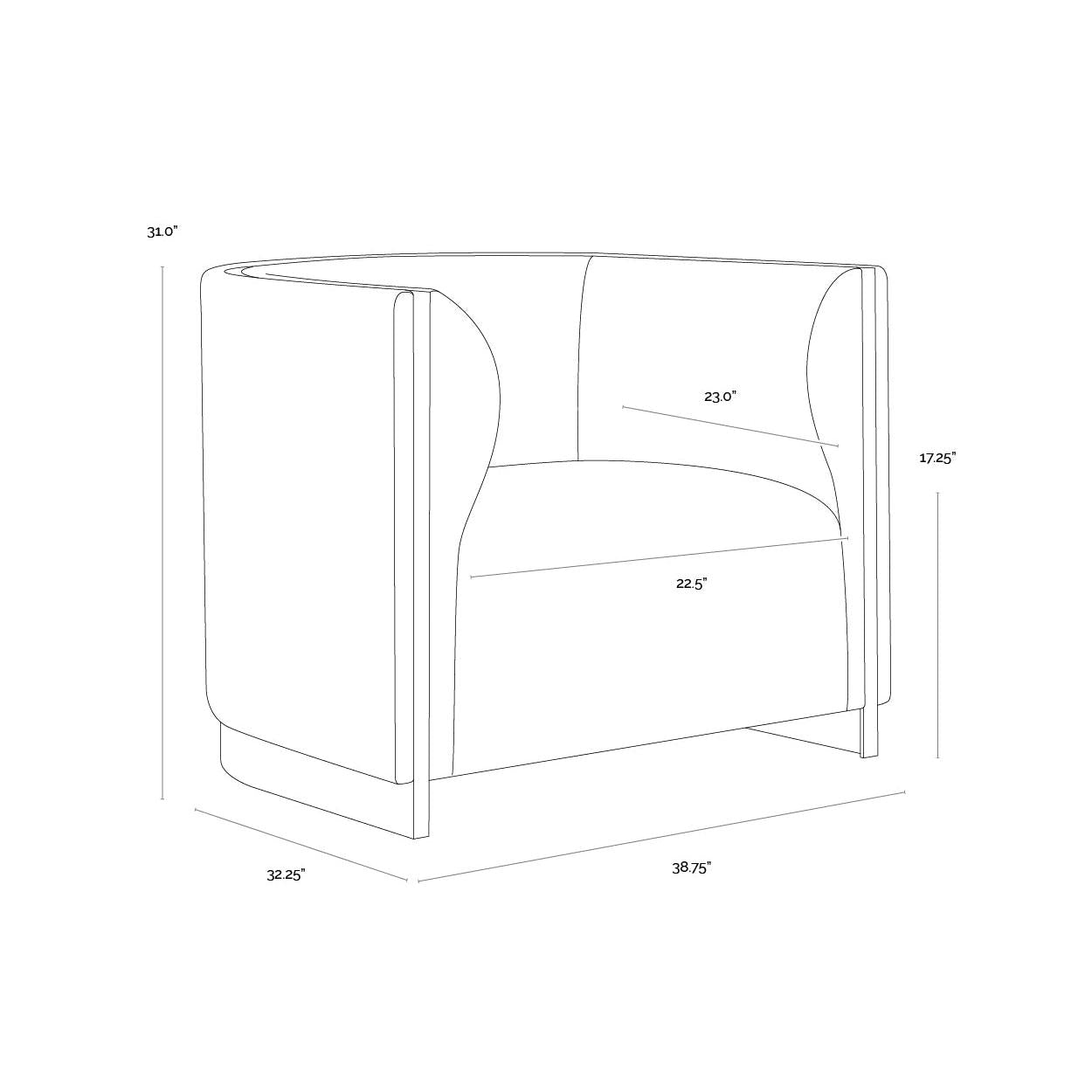 Sunpan Larron Armchair