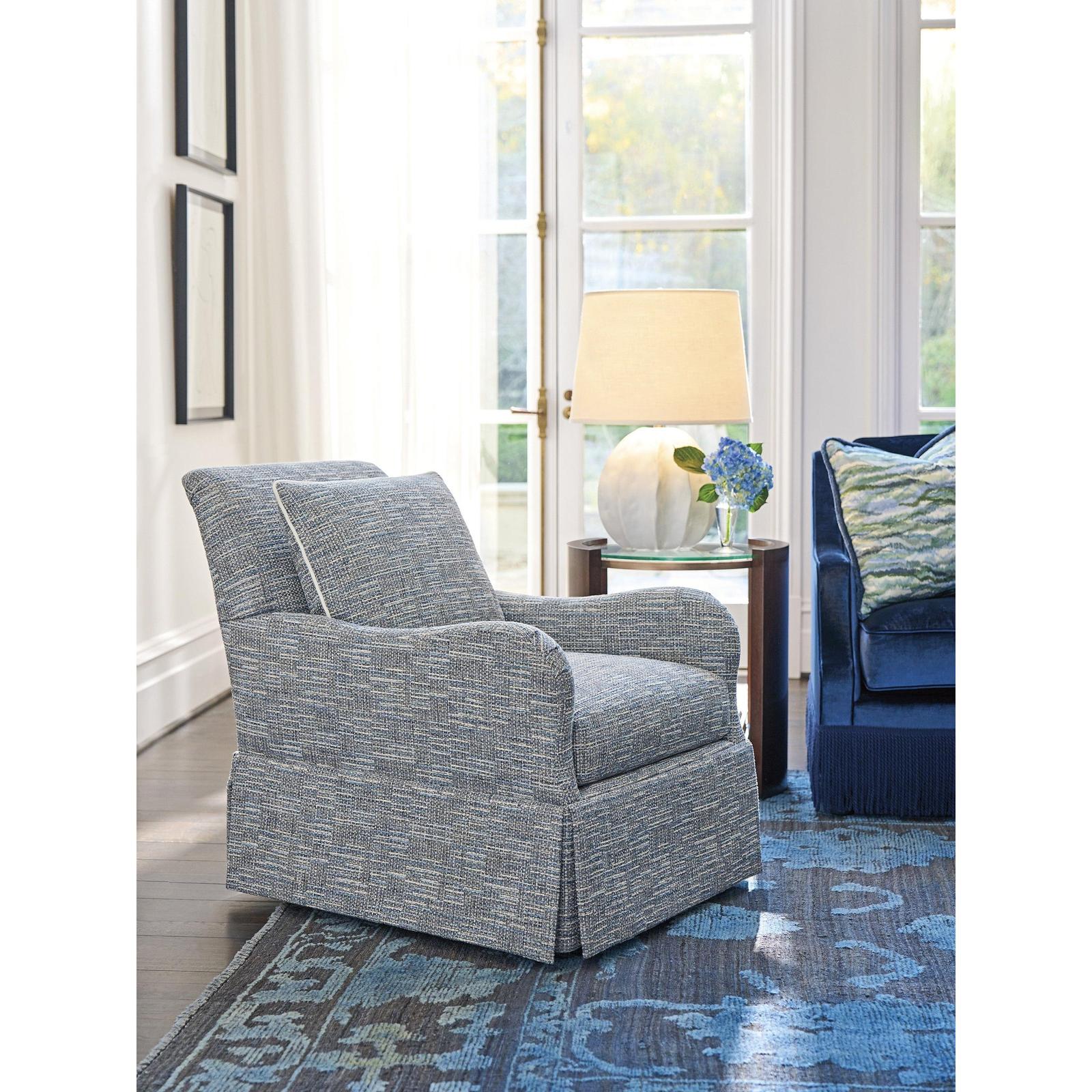 Lexington Rendezvous Palm Frond Swivel Chair