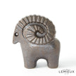 Global Views Matte Antique Bronze Ram Sculpture