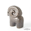 Global Views Matte Antique Bronze Ram Sculpture