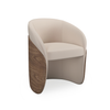 Caracole Upholstery Fleur Wood Back Dining Chair