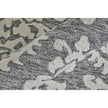 Feizy Belfort 8A26F Traditional Floral & Botanical Rug in Gray/Ivory/Black