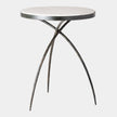 Global Views Tripod Table with Grey Marble Top