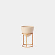 Global Views Wise Egg Antique Gold Leaf Planter