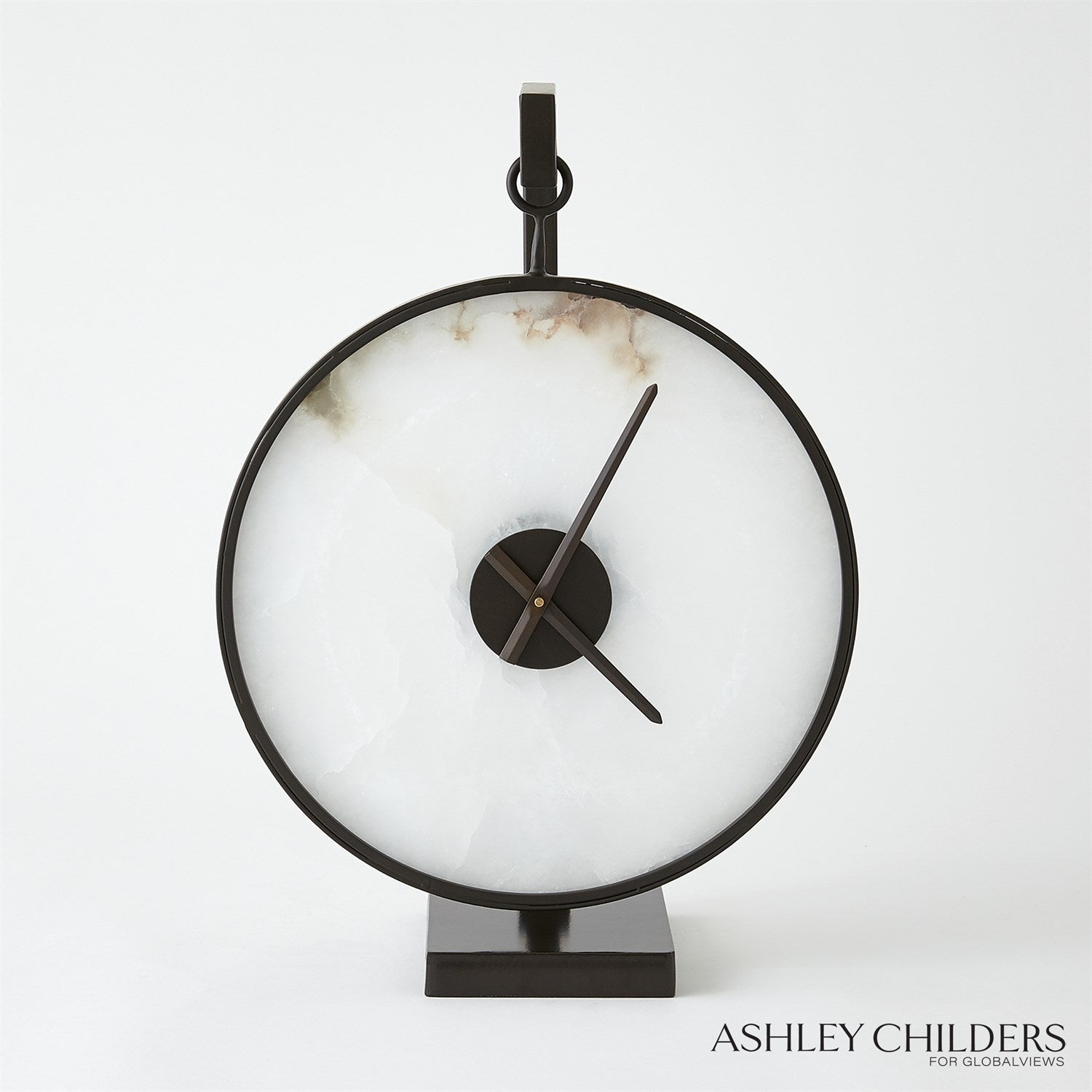 Global Views Black Bronze Anya Clock by Ashley Childers