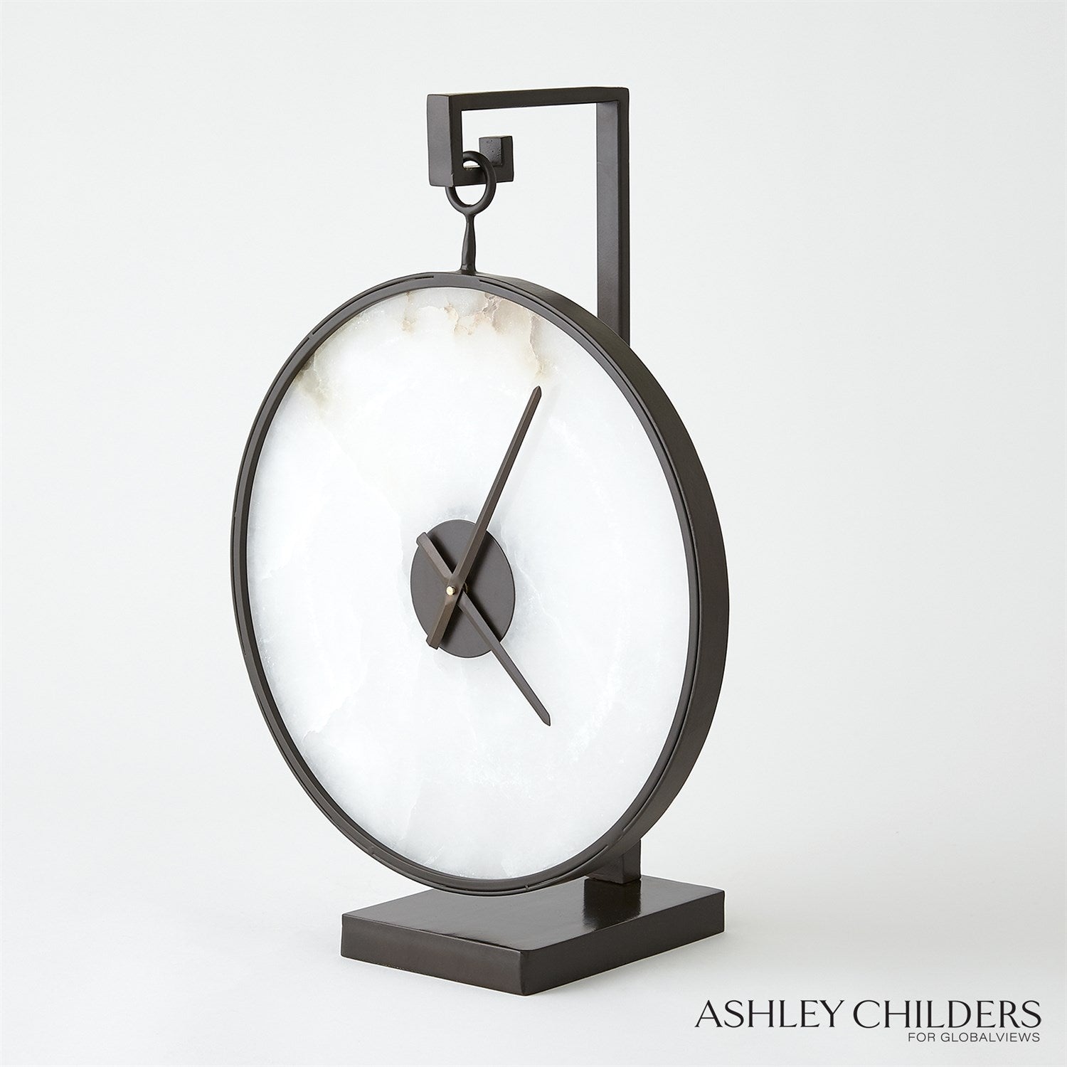 Global Views Black Bronze Anya Clock by Ashley Childers