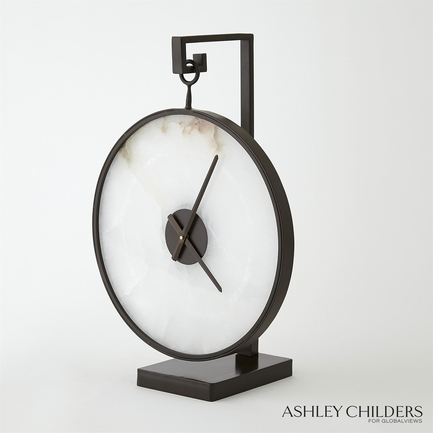 Global Views Black Bronze Anya Clock by Ashley Childers
