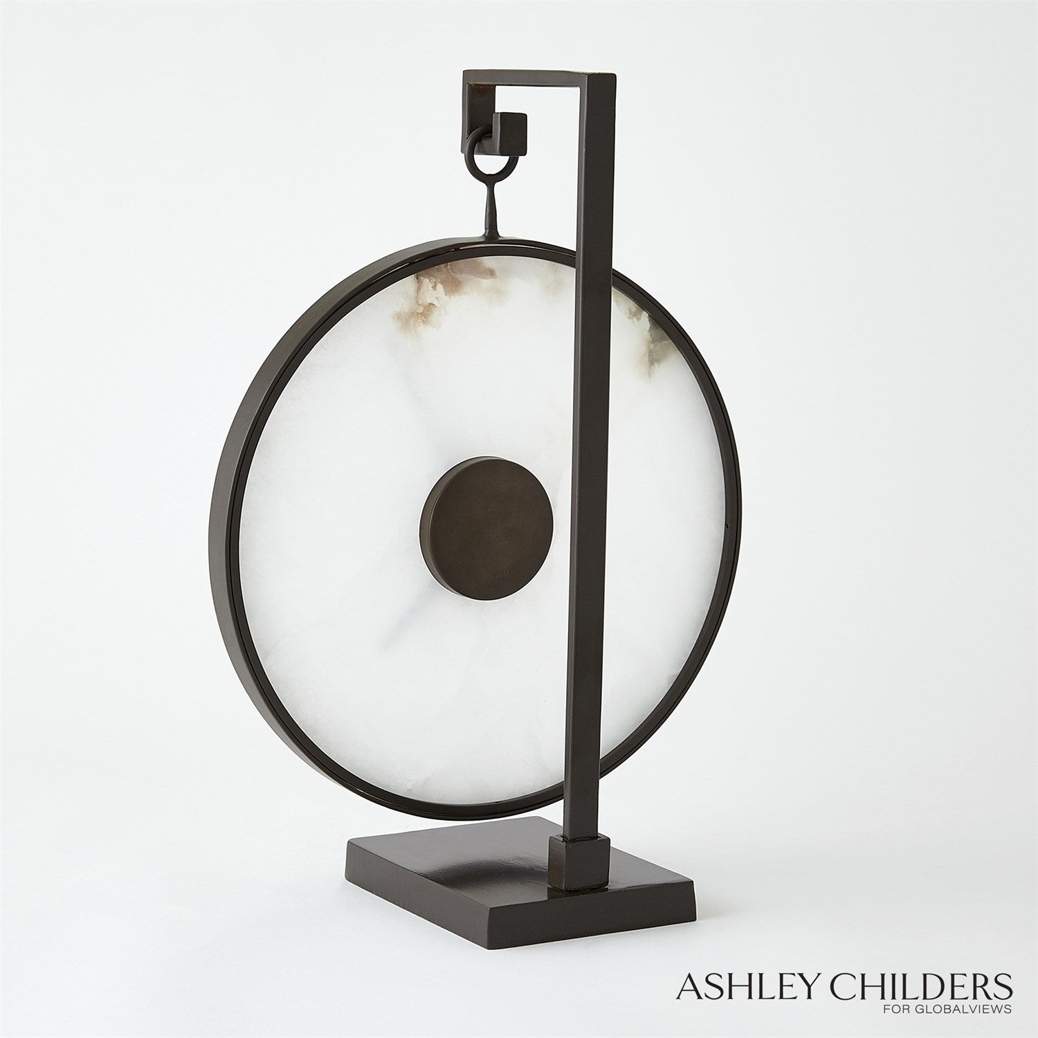 Global Views Black Bronze Anya Clock by Ashley Childers