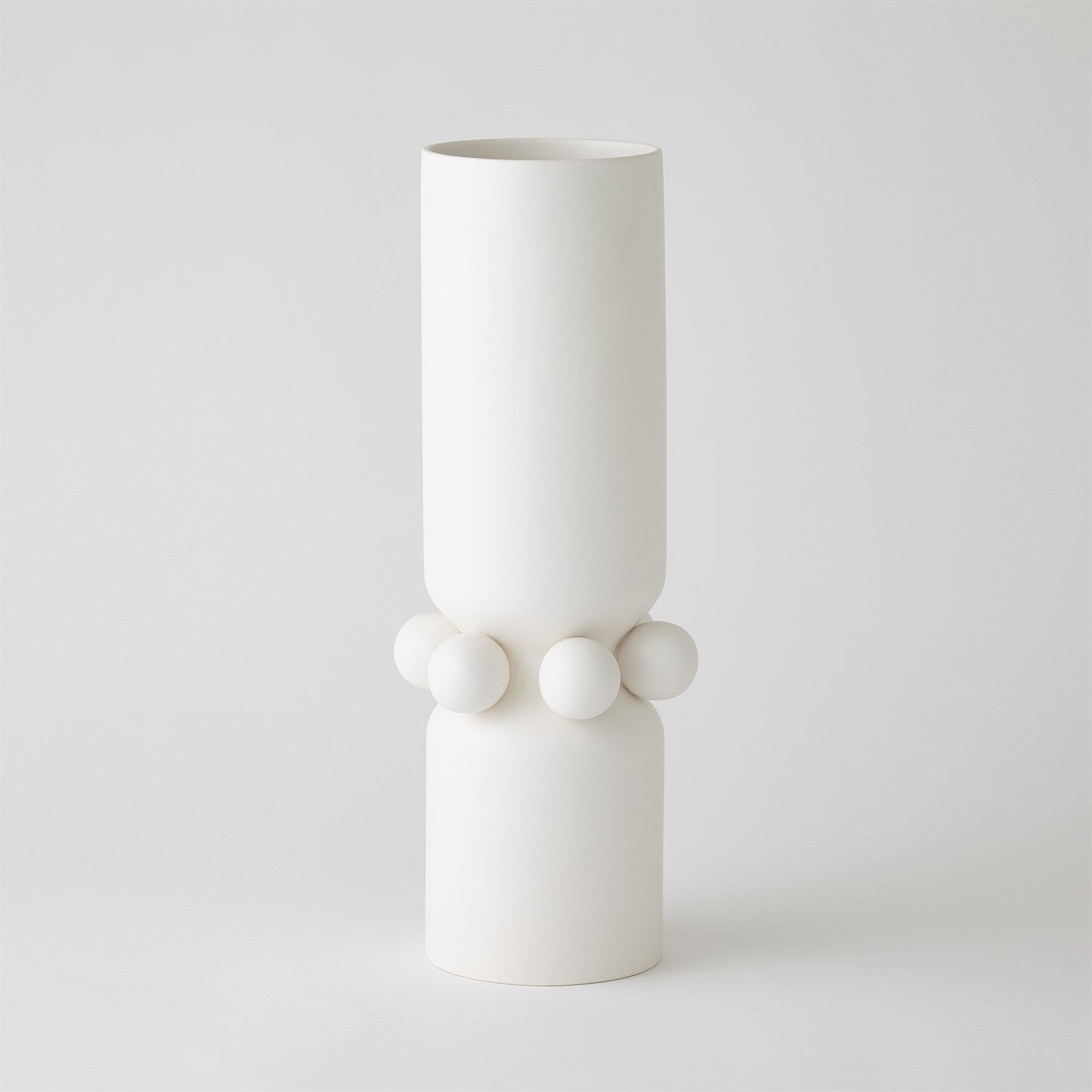 Global Views Matte White Hera Vase & Bowl