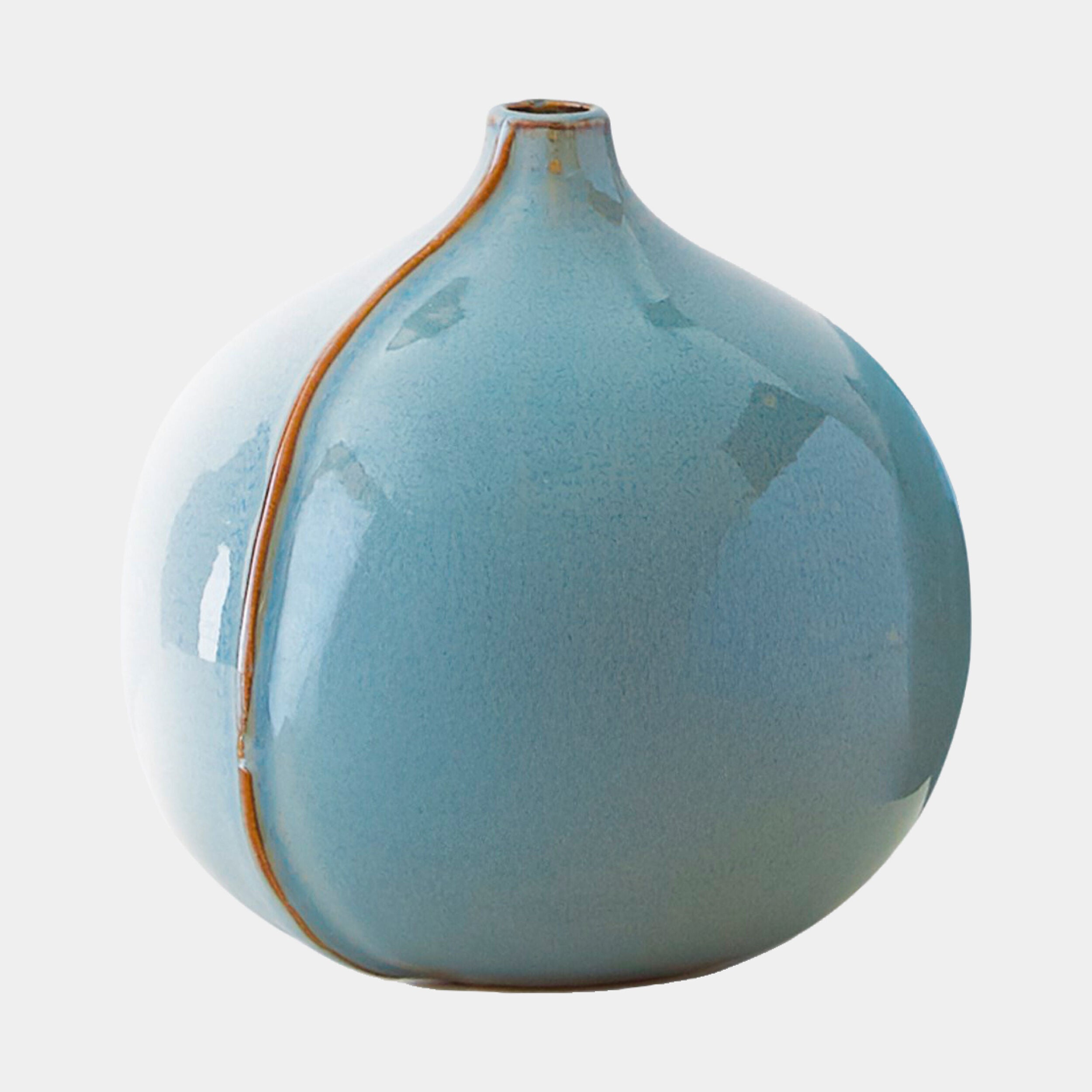 Global Views Blue Milo Vase