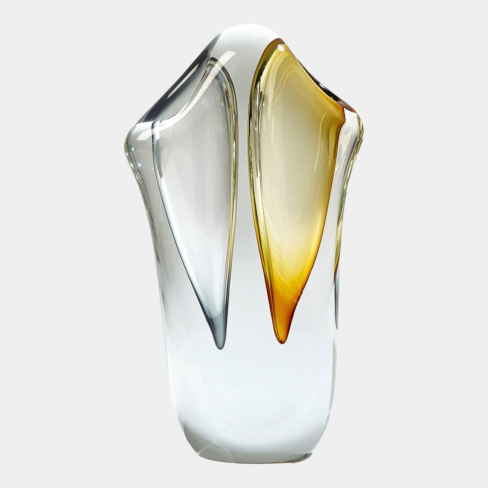 Global Views Grey Amber Duet Vase Clearance