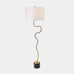 Global Views Loop Brass Floor Lamp