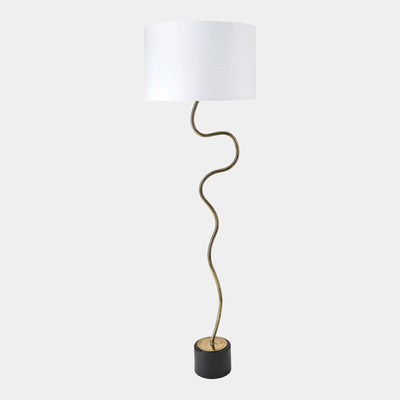 Global Views Loop Brass Floor Lamp