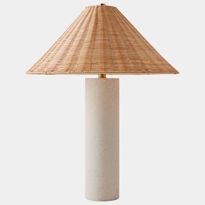 Global Views Uneven Marble Cone Lamp