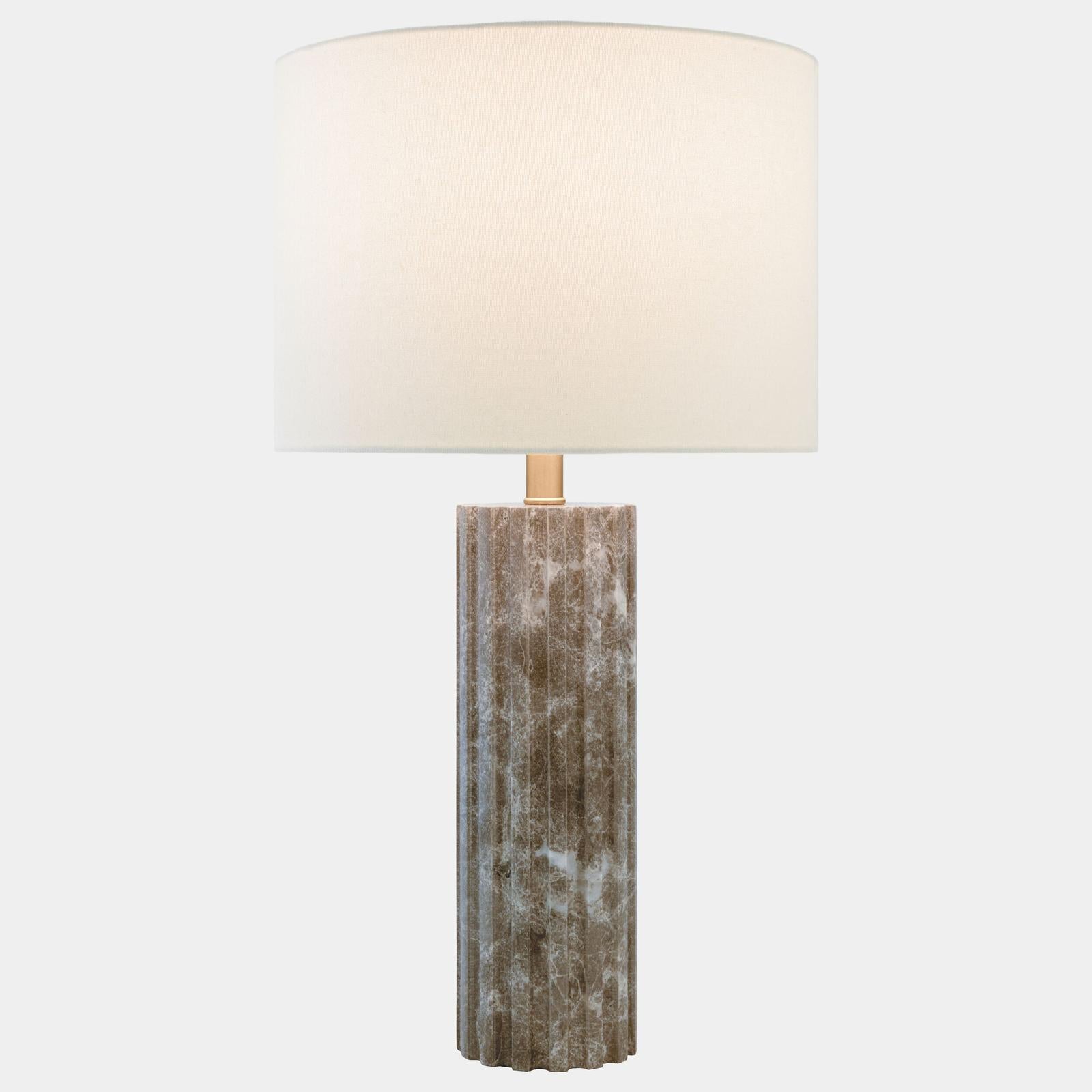 Global Views Grooved Marble Lamp