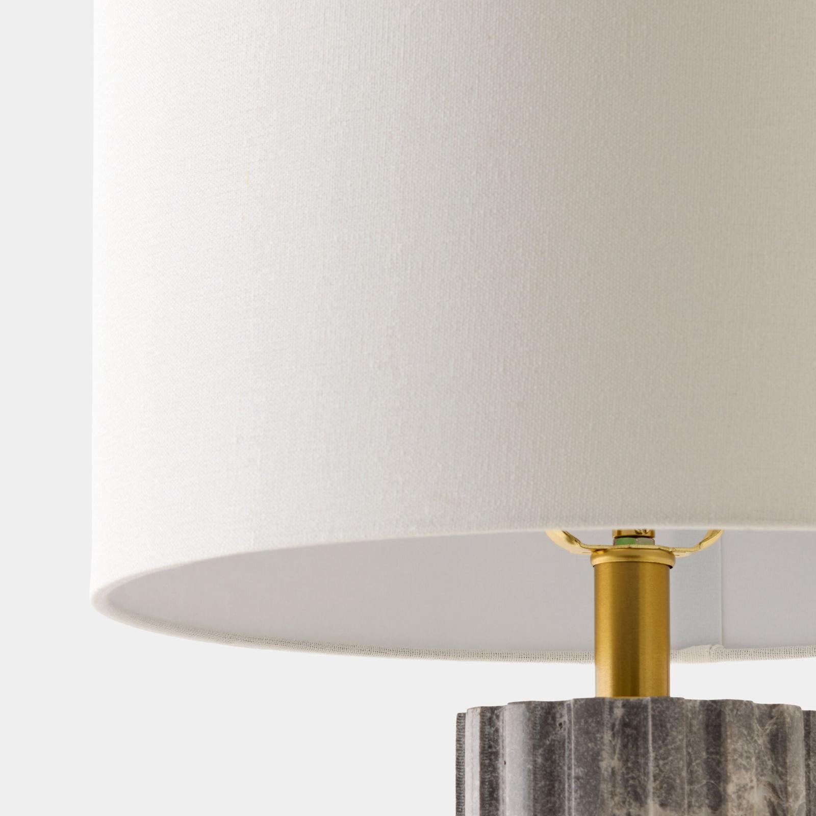 Global Views Grooved Marble Lamp