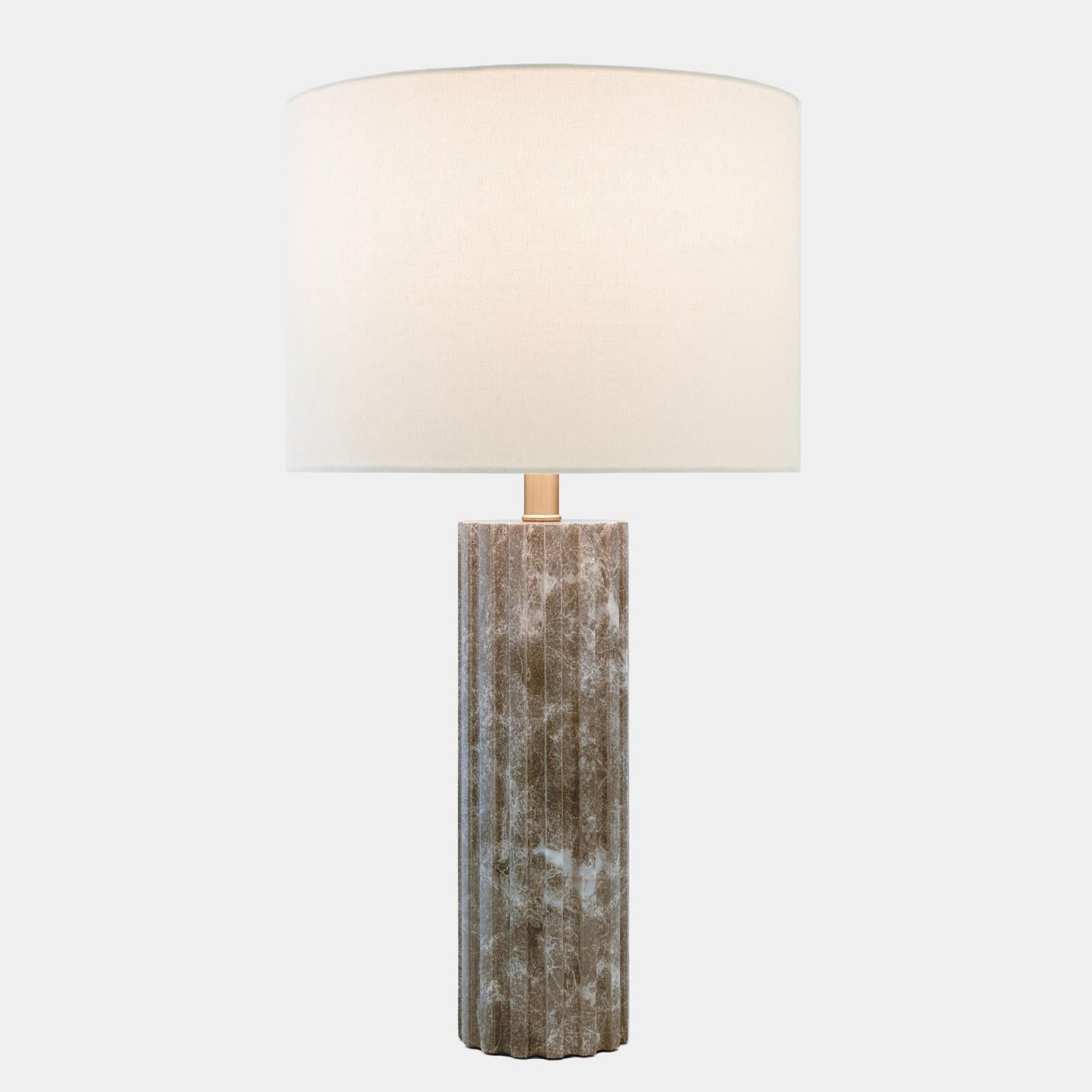Global Views Grooved Marble Lamp