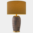 Global Views Hayden Etched Chocolate Ceramic Lamp