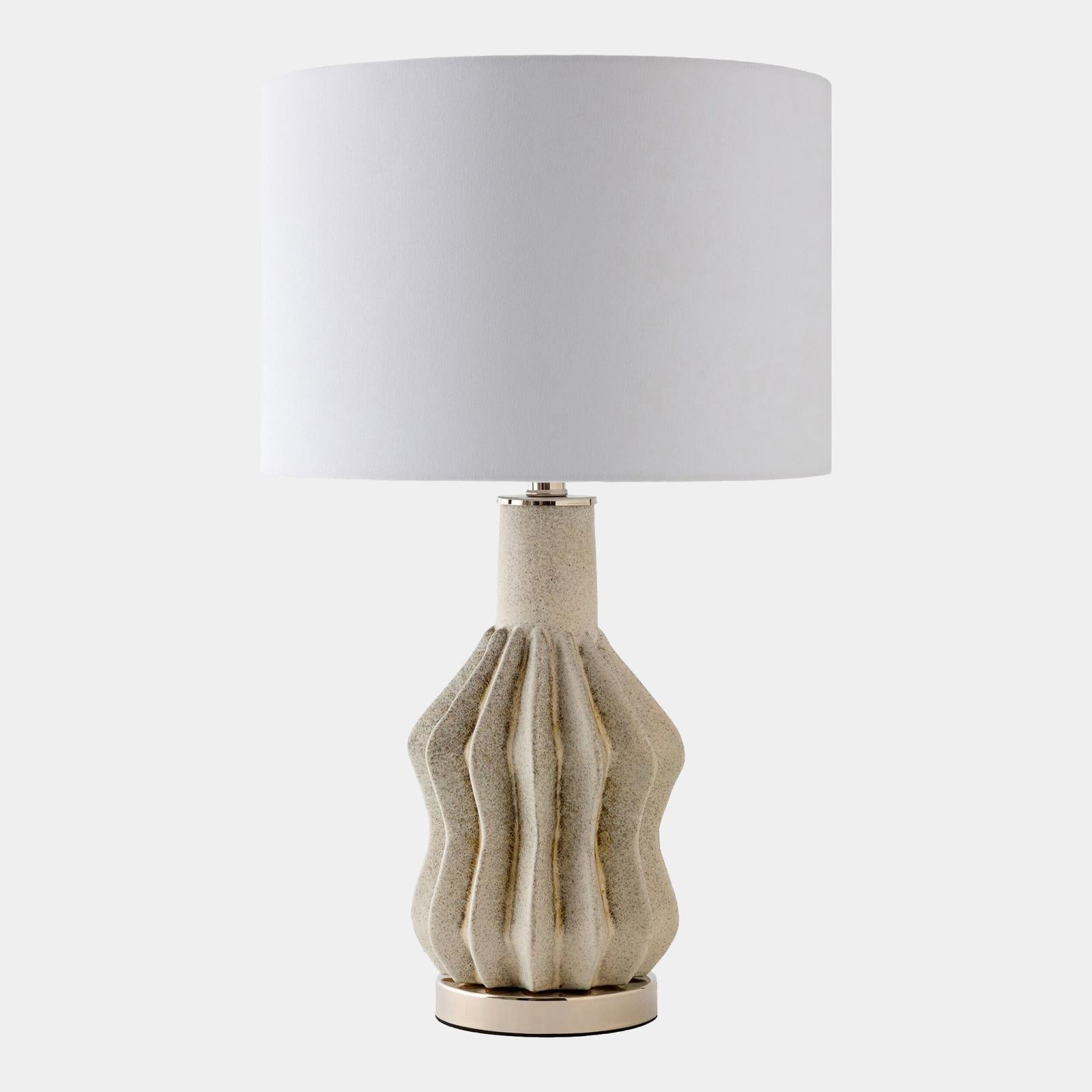 Global Views Dom Wave Ceramic Lamp
