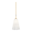 Hudson Valley Lighting Cambria Heights 1 Light Aged Brass Pendant Ceiling Light