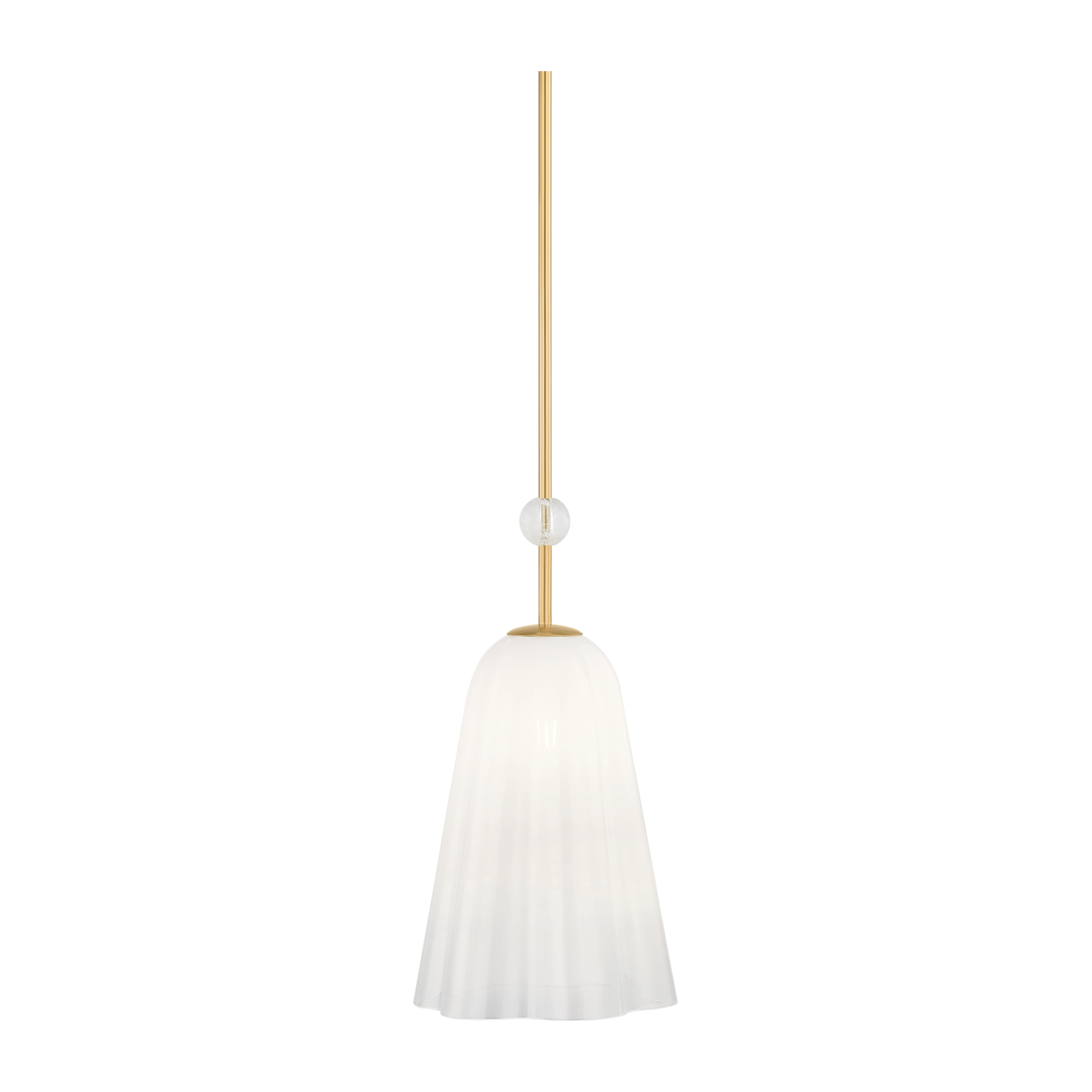 Hudson Valley Lighting Cambria Heights 1 Light Aged Brass Pendant Ceiling Light