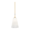 Hudson Valley Lighting Cambria Heights 1 Light Aged Brass Pendant Ceiling Light