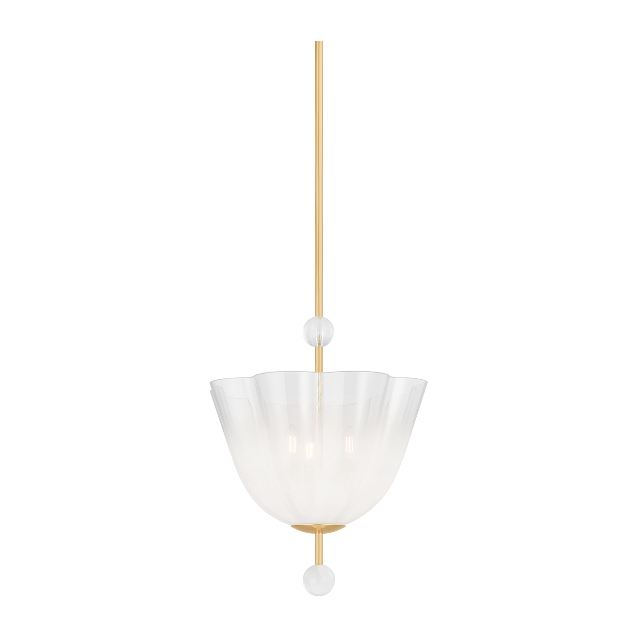Hudson Valley Lighting Cambria Heights 3 Light Aged Brass Lantern Ceiling Light