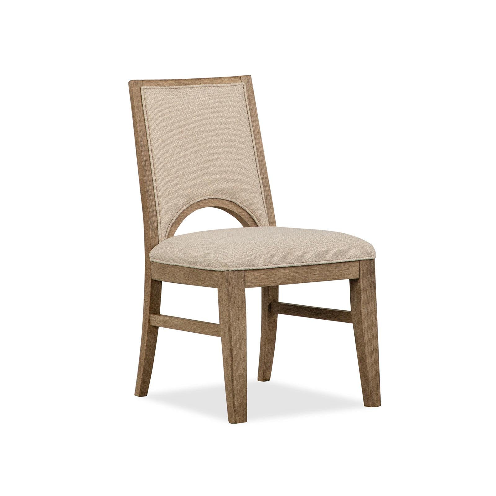 Magnussen Home Tristan Swiss Coffee Upholstered Side Chair Set of 2