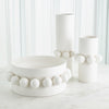 Global Views Matte White Hera Vase & Bowl