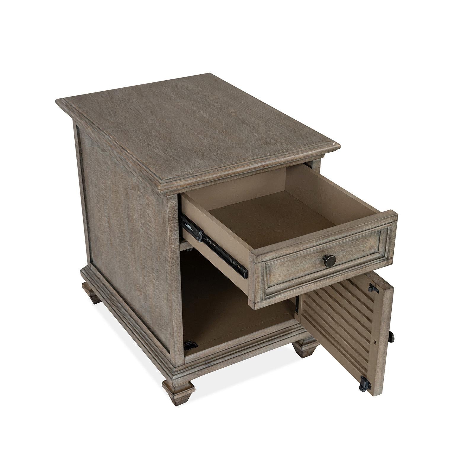 Magnussen Home Lancaster Dovetail Grey End Table