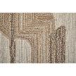 Feizy Pollock 8954F Modern Geometric in Ivory/Brown/Tan