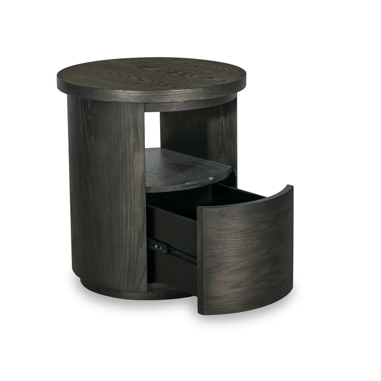 Magnussen Home Bosley Coffee Bean Round End Table