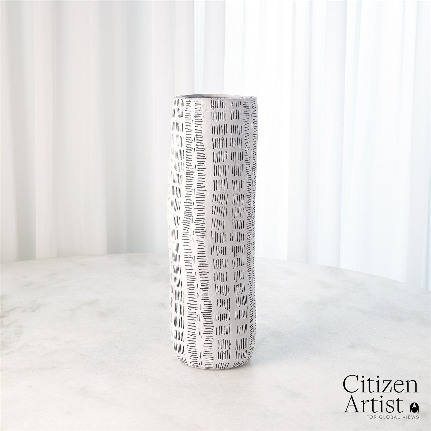 Global Views White Frequency Vase