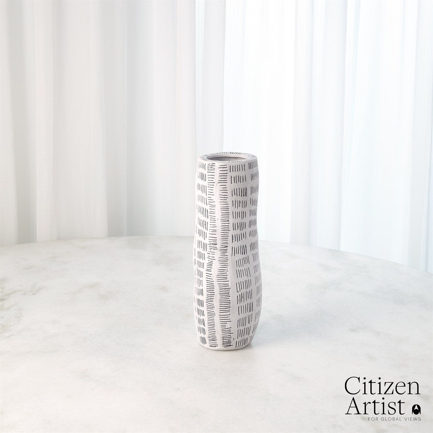 Global Views White Frequency Vase