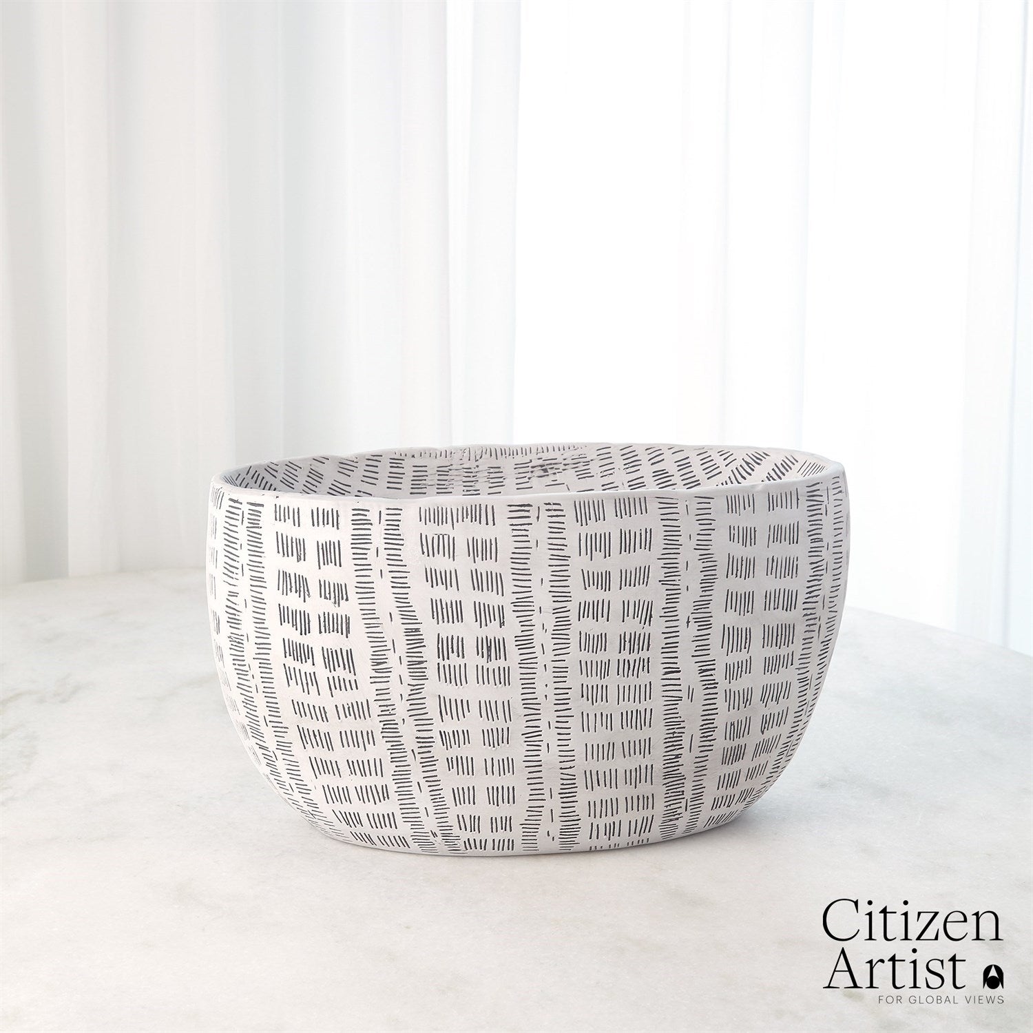 Global Views White Frequency Vase