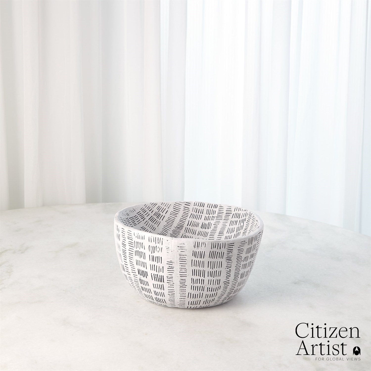 Global Views White Frequency Vase