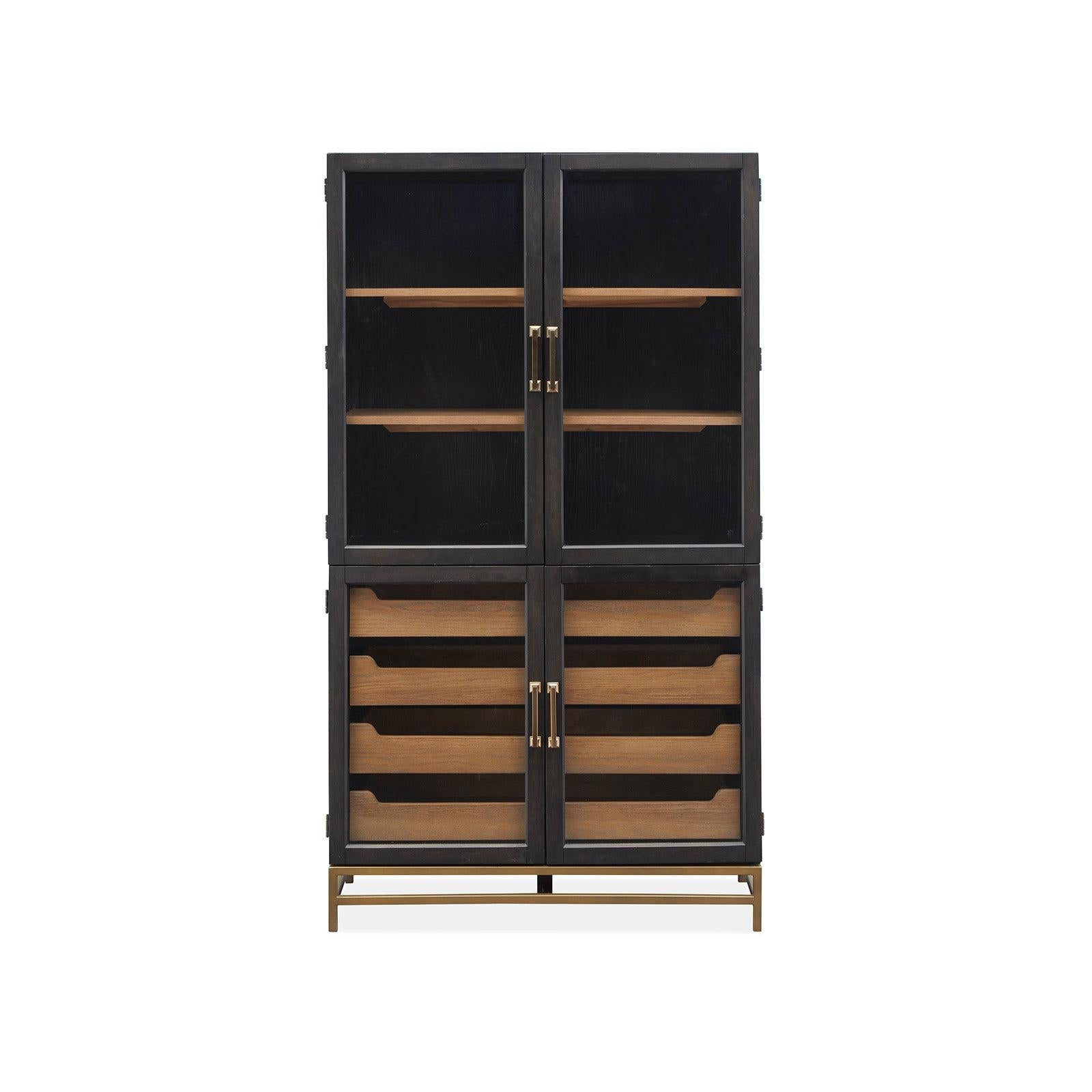 Magnussen Home Lindon Coffee Bean Two Tone Cabinet