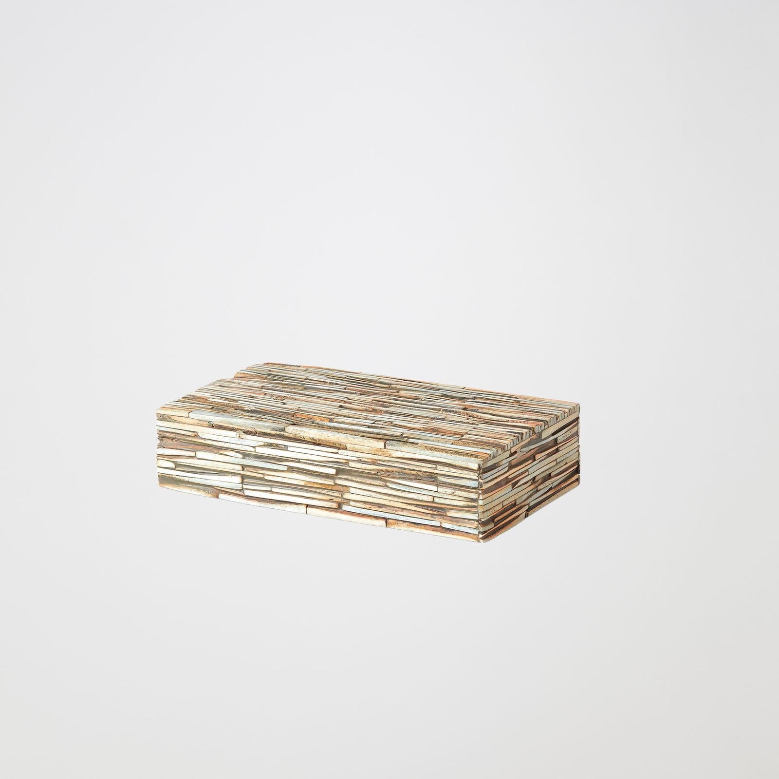 Global Views Forest Chiseled Bone Box