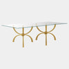 Global Views Teton Gold Rectangular Table