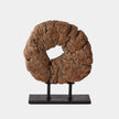 Global Views Wood Half Ukhli Wheel on Stand