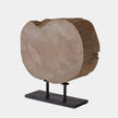Global Views Wood Half Ukhli Wheel on Stand