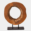 Global Views Wood Half Ukhli Wheel on Stand
