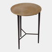 Global Views Circle Etched Accent Table
