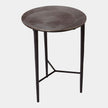 Global Views Circle Etched Accent Table
