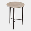 Global Views Circle Etched Accent Table