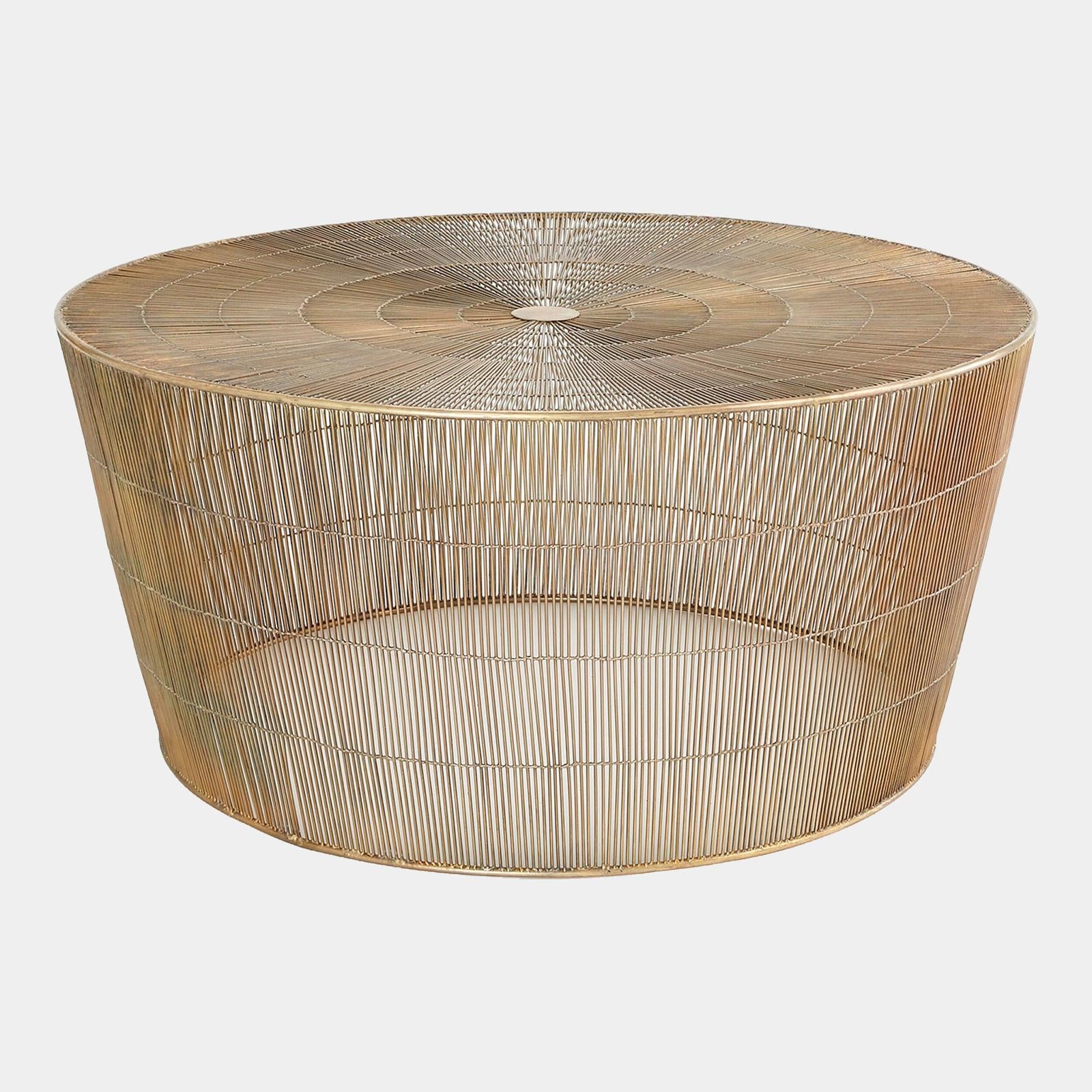 Global Views Adige Antique Brass Coffee Table