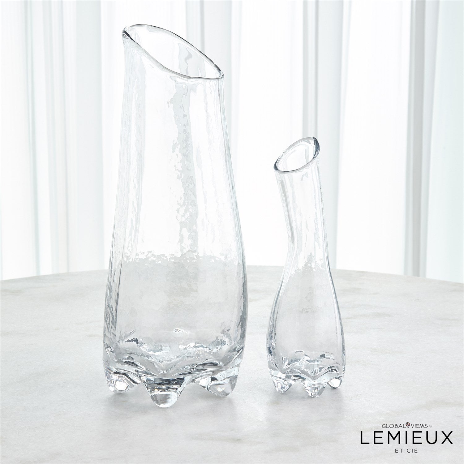 Global Views Clear Fleur de Verre Clearance