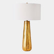 Global Views Chased Round Table Lamp Antique Brass