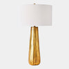 Global Views Chased Round Table Lamp Antique Brass
