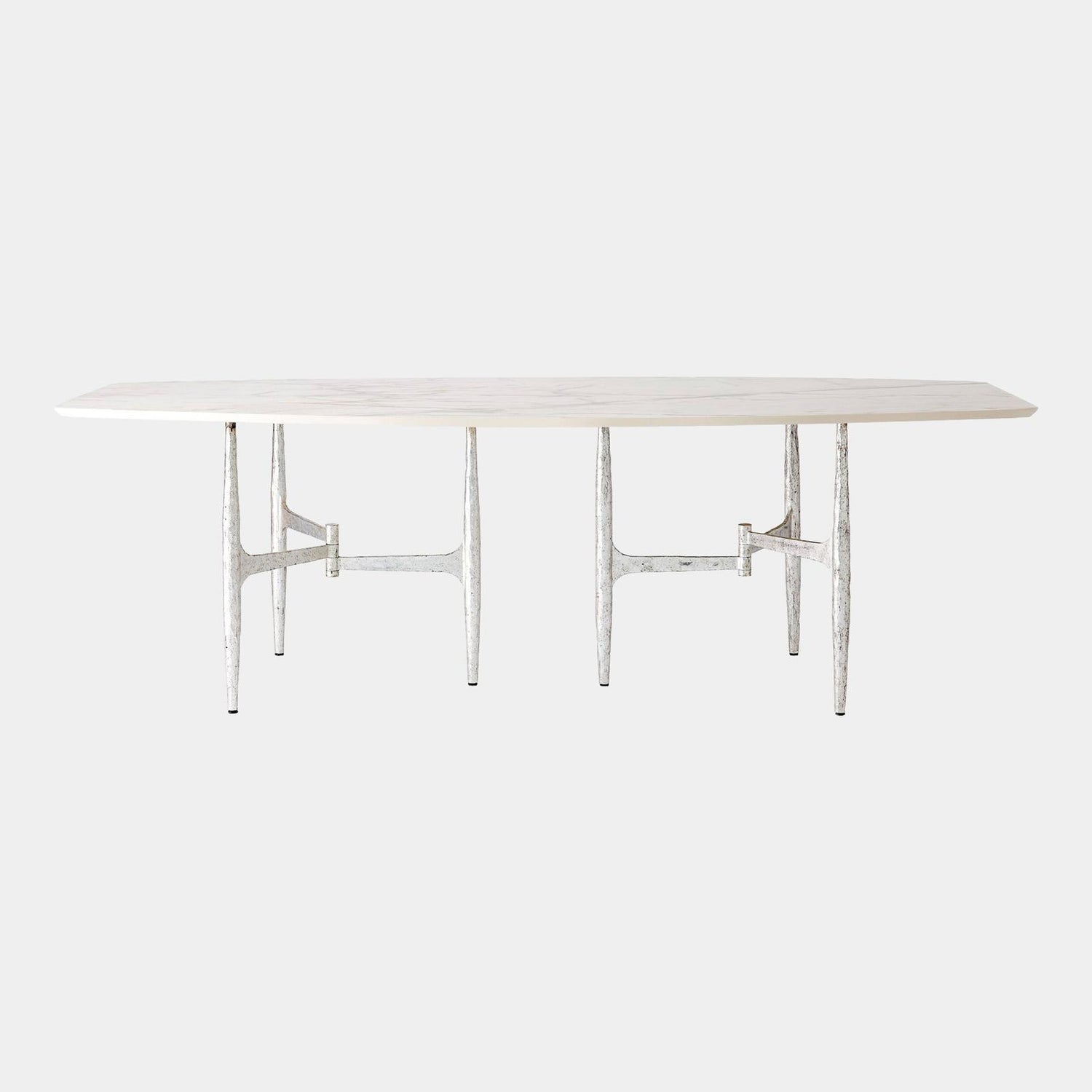 Global Views Radius Silver Rectangle Table Clearance